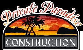A logo of private paradise construction