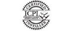A certified installer seal is shown.